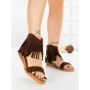 Sandale Dama cu Talpa Joasa WL641 BROWN | ABLOOM
