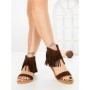 Sandale Dama cu Talpa Joasa WL641 BROWN | ABLOOM