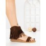 Sandale Dama cu Talpa Joasa WL641 BROWN | ABLOOM