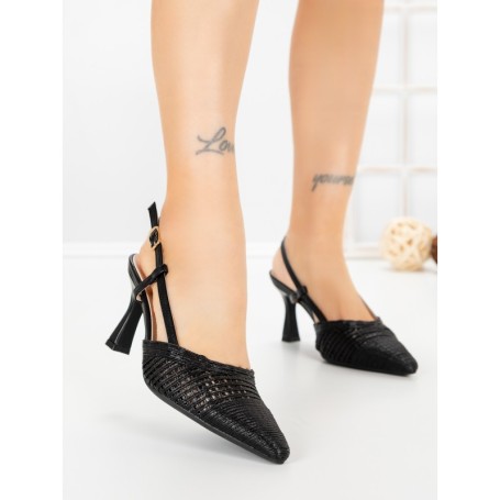 Pantofi Stiletto A7636-3 BLACK | ABLOOM
