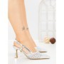 Pantofi Stiletto A7636-3 SILVER | ABLOOM