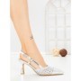 Pantofi Stiletto A7636-3 SILVER | ABLOOM