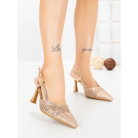 Pantofi Stiletto A7636-3 CHAMPAGNE | ABLOOM