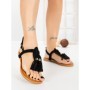 Sandale Dama cu Talpa Joasa WL650 BLACK | ABLOOM