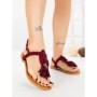 Sandale Dama cu Talpa Joasa WL650 WINE | ABLOOM