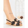 Sandale Dama cu Talpa Joasa SY1141 BLACK | ABLOOM