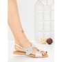 Sandale Dama cu Talpa Joasa SY1141 SILVER | ABLOOM