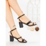 Sandale Dama cu Toc Gros S-136 BLACK | ABLOOM