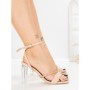 Sandale Dama cu Toc Gros S-120 NUDE | ABLOOM