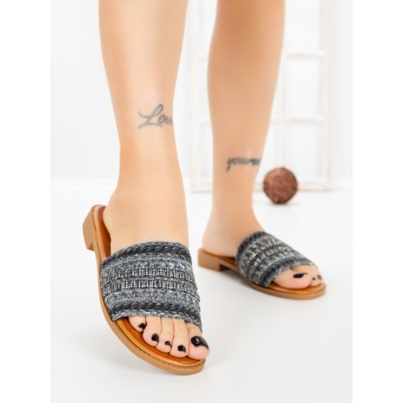 Papuci Dama cu Talpa Joasa LS9017 BLACK | ABLOOM