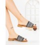 Papuci Dama cu Talpa Joasa LS9017 BLACK | ABLOOM