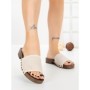 Papuci Dama cu Talpa Joasa L6-82-2 BEIGE | ABLOOM