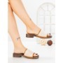 Papuci Dama cu Talpa Joasa L6-82-3 CAMEL | ABLOOM