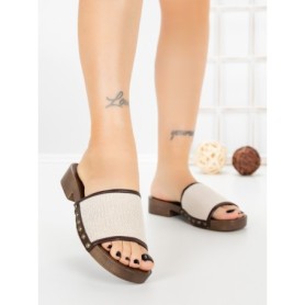 Papuci Dama cu Talpa Joasa L6-82-4 BROWN | ABLOOM
