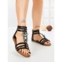 Sandale Dama cu Talpa Joasa SY1086 BLACK | ABLOOM