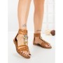 Sandale Dama cu Talpa Joasa SY1086 CAMEL | ABLOOM