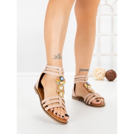 Sandale Dama cu Talpa Joasa SY1086 PINK | ABLOOM