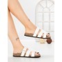 Papuci Dama cu Talpa Joasa SY1107 WHITE | ABLOOM