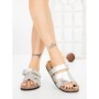 Papuci Dama cu Talpa Joasa SY1107 SILVER | ABLOOM