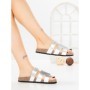 Papuci Dama cu Talpa Joasa SY1107 SILVER | ABLOOM