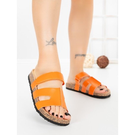 Papuci Dama cu Talpa Joasa SY1107 ORANGE | ABLOOM