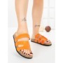 Papuci Dama cu Talpa Joasa SY1107 ORANGE | ABLOOM