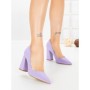 Pantofi cu Toc Gros G60-10 PURPLE | FESTISIMO