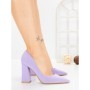 Pantofi cu Toc Gros G60-10 PURPLE | FESTISIMO