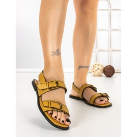 Sandale Dama cu Talpa Joasa 5LE66 YELLOW | MEI