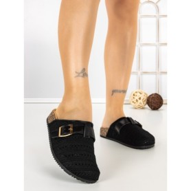 Papuci Dama cu Talpa Joasa 5LE36 BLACK | MEI