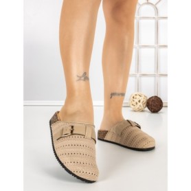 Papuci Dama cu Talpa Joasa 5LE36 KHAKI | MEI