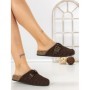 Papuci Dama cu Talpa Joasa 5LE36 BROWN | MEI