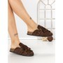 Papuci Dama cu Talpa Joasa 5LE70 BROWN | MEI