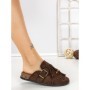 Papuci Dama cu Talpa Joasa 5LE70 BROWN | MEI