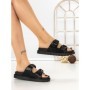 Papuci Dama cu Talpa Joasa 5LE106 ALL BLACK | MEI