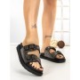 Papuci Dama cu Talpa Joasa 5LE106 BLACK-GUN | MEI