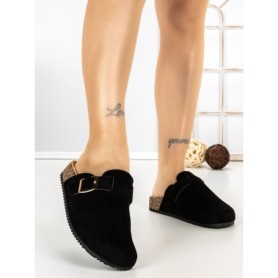 Papuci Dama cu Talpa Joasa 5LE37 BLACK | MEI