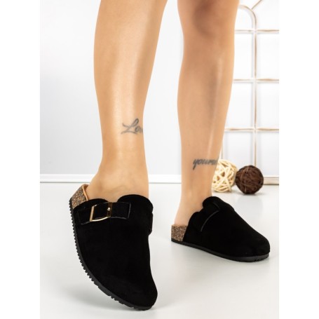 Papuci Dama cu Talpa Joasa 5LE37 BLACK | MEI