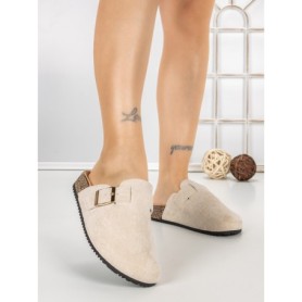 Papuci Dama cu Talpa Joasa 5LE37 BEIGE | MEI