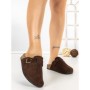Papuci Dama cu Talpa Joasa 5LE37 BROWN | MEI