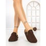 Papuci Dama cu Talpa Joasa 5LE37 BROWN | MEI