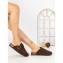 Papuci Dama cu Talpa Joasa 5LE37 BROWN | MEI
