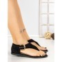 Sandale Dama cu Talpa Joasa 5LE58 BLACK | MEI