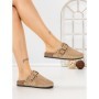 Papuci Dama cu Talpa Joasa 5LE108 KHAKI | MEI