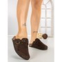 Papuci Dama cu Talpa Joasa 5LE108 BROWN | MEI