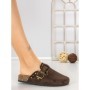 Papuci Dama cu Talpa Joasa 5LE108 BROWN | MEI