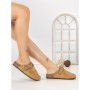 Papuci Dama cu Talpa Joasa 5LE108 CAMEL | MEI
