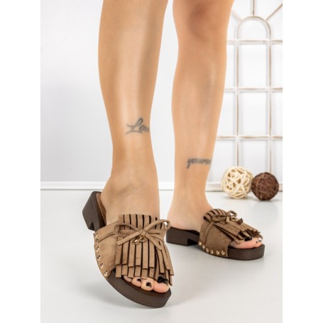 Papuci Dama cu Toc 5LE87 KHAKI | MEI