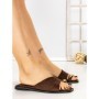 Papuci Dama cu Talpa Joasa 5LE79 BROWN | MEI
