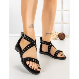 Sandale Dama cu Talpa Joasa 5LE27 BLACK | MEI